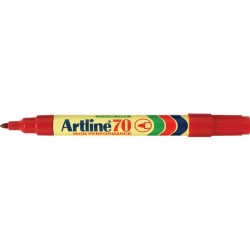 Artline 70 Μαρκαδόρος ανεξίτηλος 1.5mm Κόκκινο (EK-70)