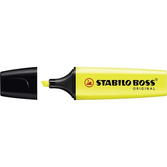Stabilo Boss Μαρκαδόρος υπογραμμίσεως 2-5mm Κίτρινο (70/24)